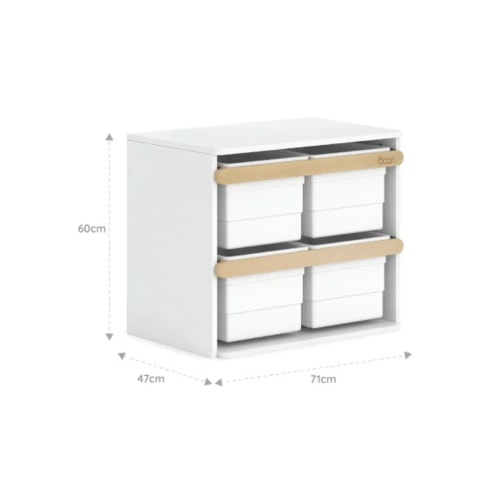 Boori Tidy Kids Toy Cabinet Barley and Almond Organize Toys in
